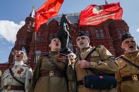 Russia Rehearses Annual WWII Victory Parade