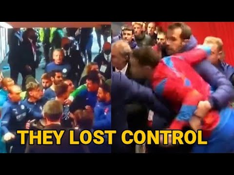 Atletico Madrid 0-0 Manchester City Post Match Tunnel CAM | Chaos between the teams in the tunnel