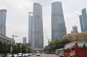 Pudong skyline, Shanghai, China