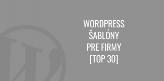 WordPress šablony pro firmy