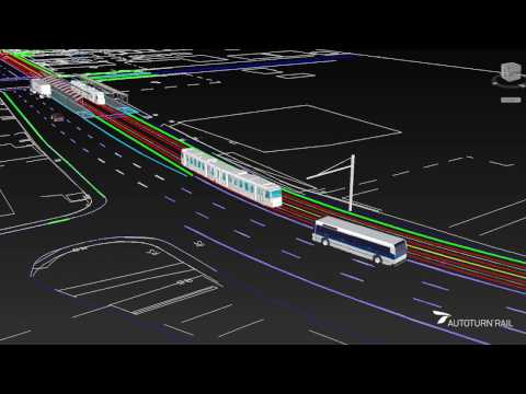 Light Rail Transit track design and analysis - CAD