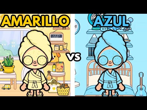 AMARILLO VS AZUL MAKEOVER NUEVOS ACCESORIOS en Toca Boca Life con Ruth