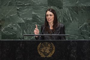 Jacinda Ardern, Prime Minister of New Zealand, addresses the general debate of the General Assembly’s seventy-fourth session, 24 September 2019.