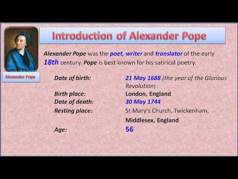 Alexander  Pope