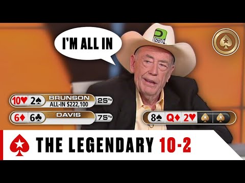 DOYLE BRUNSON Hand: Best of TEN-DEUCE ♠️ Best of The Big Game ♠️ PokerStars