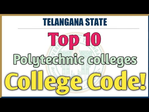 Top Polytechnic Colleges with Codes|| Polytechnic College Codes