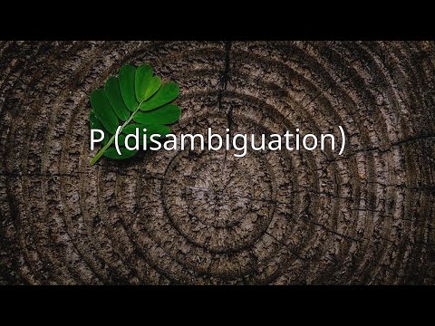 P (disambiguation)