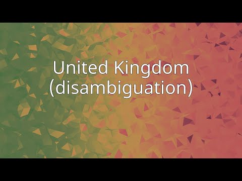 United Kingdom (disambiguation)