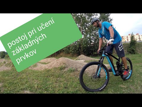 Postoj na bike pri učení základných prvkov MTBtréningy-Michal Pokorný