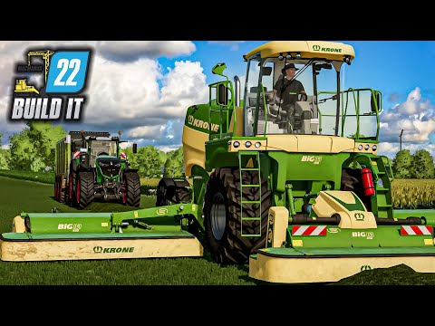 LS22 Build It #137 - Krone BIG M im Einsatz! Randstreifen mähen -   Landwirtschaft Simulator 22