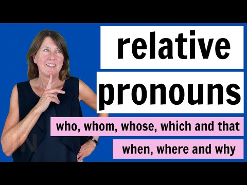 Relative Pronouns in English | WHO | WHOM | WHOSE | WHICH and THAT