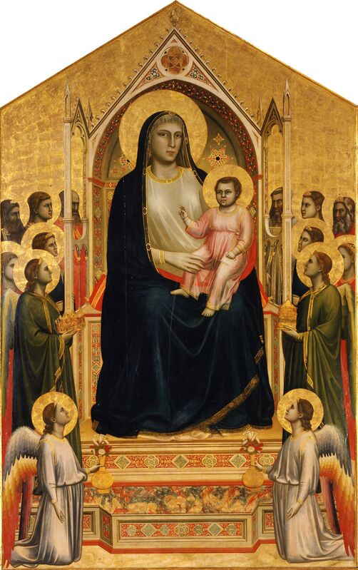 Giotto, ‘Virgin and Child Enthroned’, 1305-1310, Painting, Tempera and gold on wood panel, Galleria degli Uffizi