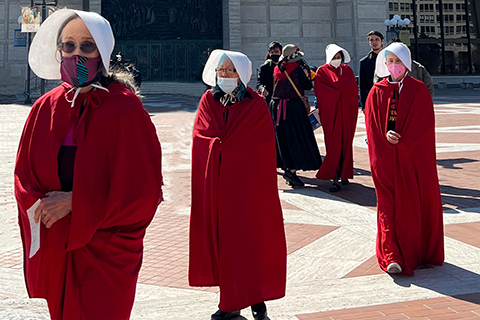 Demonstrators Disrupt St. Mary's Sunday Mass, Denounce Catholic Patriarchy