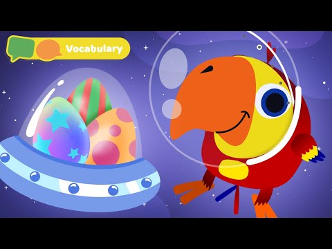 Learning First Words w Larry The Bird | Sensory Stimulation for Babies | First University