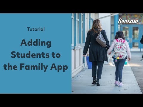 Adding multiple student journals in the Seesaw Family App