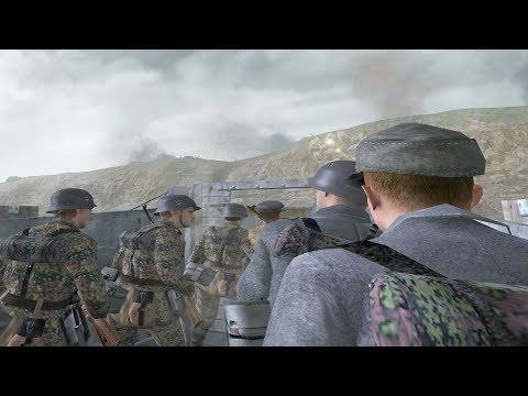 Call of Duty 2 - German Marines Scale the Cliffs of Dover (German D-Day)