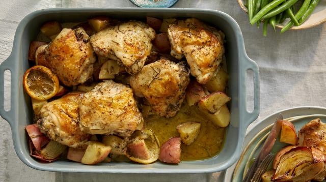 This simple chicken roast is a one-tray wonder.