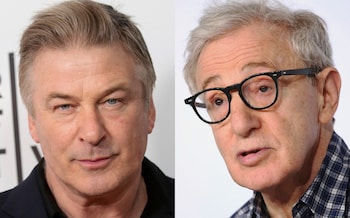 Alec Baldwin (left) and Woody Allen