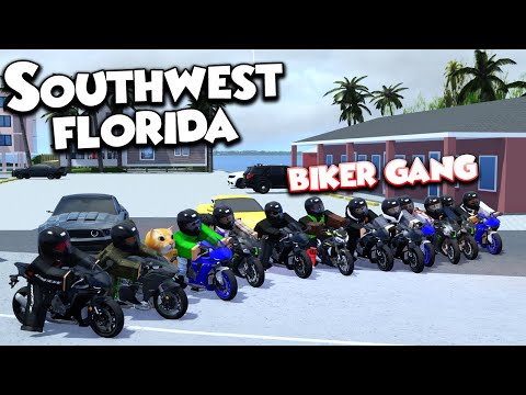 BIKER GANG + HIGH SPEED CHASE!! || ROBLOX - Southwest Florida