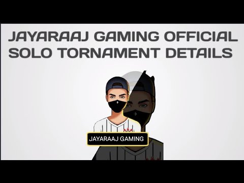 JAYARAAJ GAMING OFFICIAL SOLO ENTRY FREE TORNAMENT DETAILS