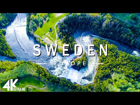 FLYING OVER  SWEDEN (4K UHD) - Relaxing Music Along With Beautiful Nature Videos - 4K Video UltraHD