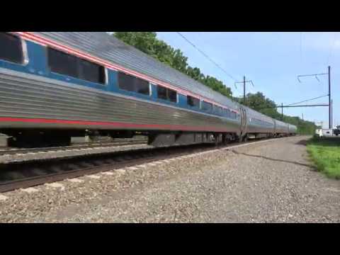 Amtrak Harrisburg line @ paradise & bird in hand Pa 4k