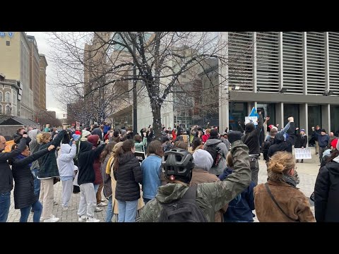 Grand Rapids Police at 'Justice for Patrick Lyoya' rally