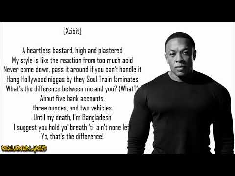 Dr. Dre - What's the Difference ft. Eminem & Xzibit (Lyrics)