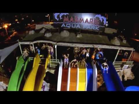 marmaris aqua park night slide party