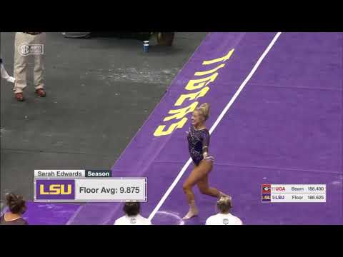 Sarah Edwards Floor LSU vs Georgia 2021 9.925