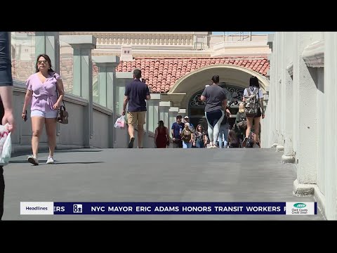 Las Vegas pedestrian bridges could become crosswalks, commissioners say