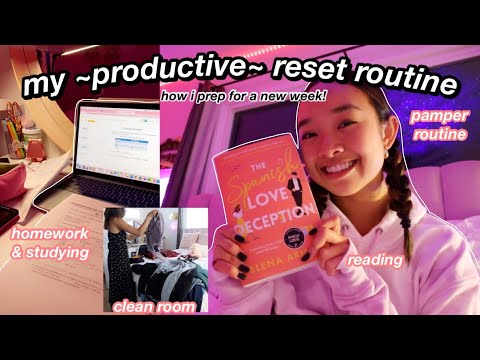 my ~productive~ reset routine (⁄ ⁄◕⁄‿⁄◕⁄ ⁄✿)