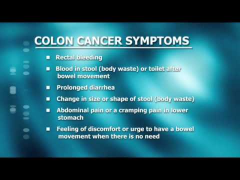 Colorectal cancer symptoms and screening guidelines