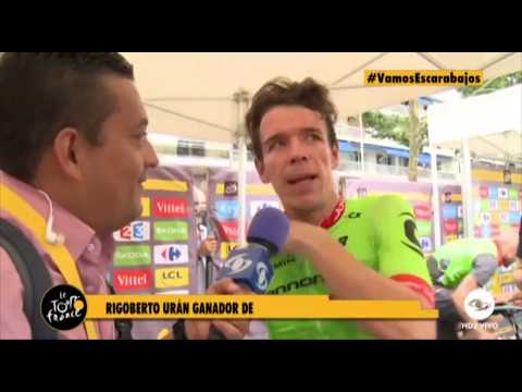 Rigoberto Urán pregunta a periodista de Caracol Televisión: “Usted sabe qué es nea?