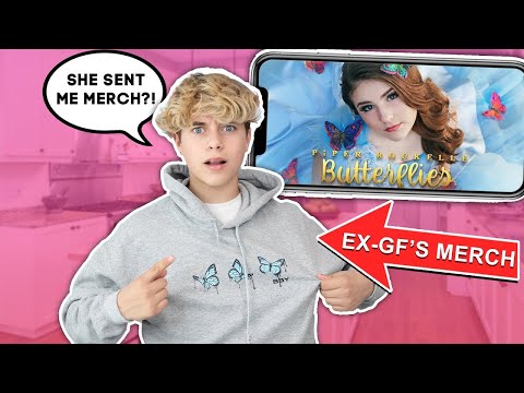 Reacting To My Ex-Girlfriend's MUSIC VIDEO & NEW MERCH! **TRUE LOVE**🦋💙| ft. Piper Rockelle