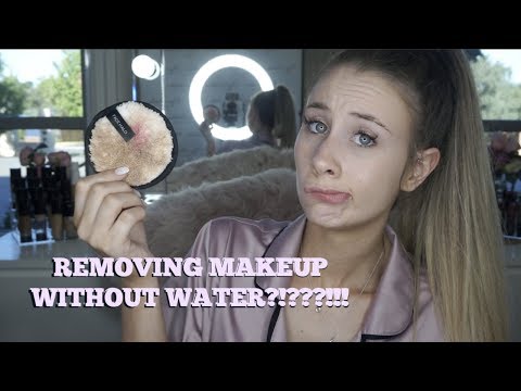 FACE HALO REVIEW - Removing Makeup With JUST Water?!?!??! | Eliza Madeline Makeup