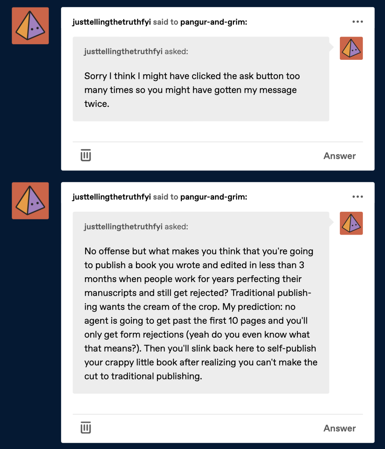 zooophagous:
“pangur-and-grim:
“yeah, the problem is definitely the fact that this ask was sent multiple times, rather than the content of the ask.
and I dunno man, what made me think I could author and illustrate a children’s book published by...