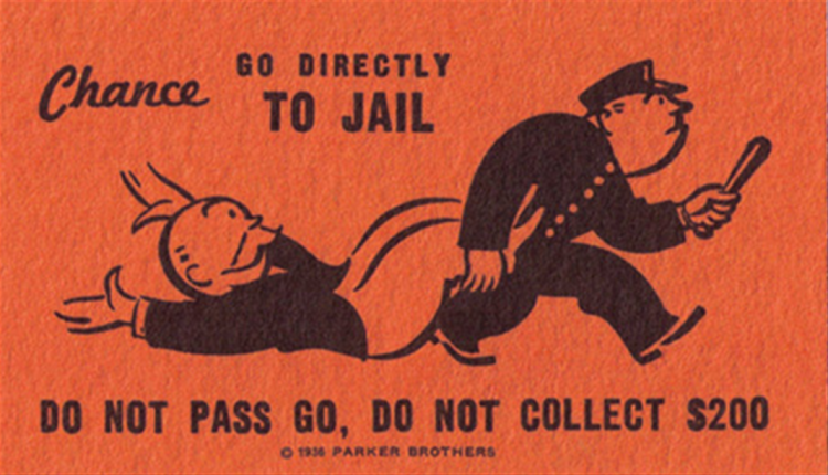 Monopoly Jail Card