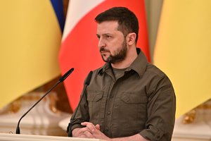 Meeting of the President of Ukraine with the Prime Minister of Canada, Justin Trudeau and Volodymyr Zelensky, 8 May 2022