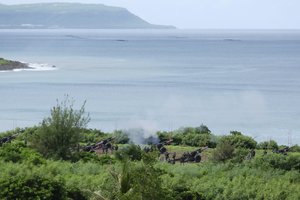 Taiwan military conducts artillery drills in Fangshan township, Pingtung, southern Taiwan, Tuesday, Aug. 9, 2022