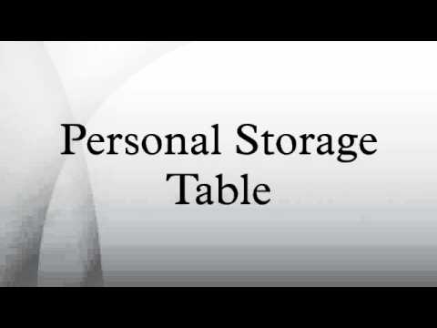 Personal Storage Table