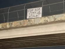 Anarchists Drop Banners Across Miami