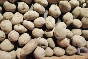 Potatoes was display to sell in supermarket, Batam, Indonesia