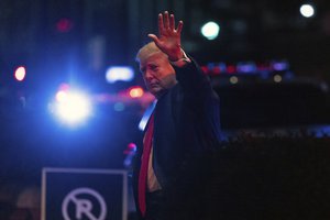 Former President Donald Trump arrives at Trump Tower, late Tuesday, Aug. 9, 2022, in New York.