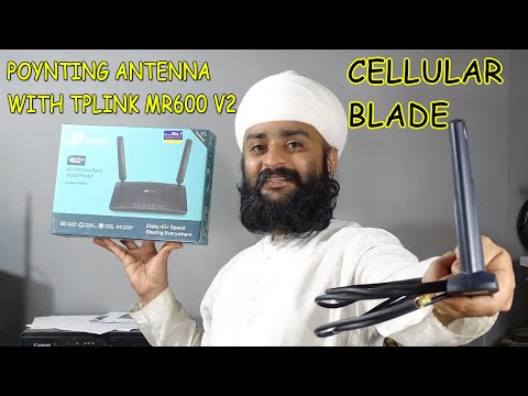 Cellular Blade Poynting Antenna Testing Tp-Link MR600 v2 Outdoor with Airtel Jio VI