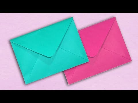 Paper Envelope Making Without Glue or Tape - DIY Easy [Origami Envelope]