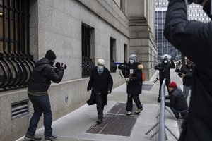 Isabel Maxwell arrives at the federal courthouse where Ghislaine Maxwell is on trial for sex trafficking, Wednesday, Dec. 29, 2021, in New York