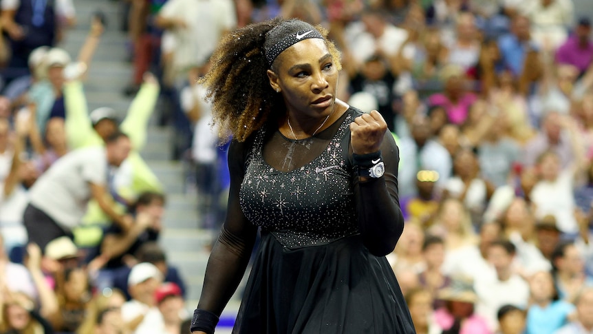 Serena Williams celebrates