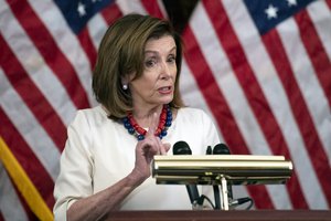 Speaker of the House Nancy Pelosi of Calif., speaks during her weekly press conference, Thursday, Jan. 20, 2022 at the Capitol in Washington.