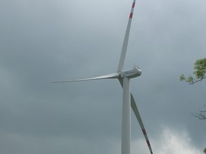 Poland. Wind turbines in Darlowo - Baltic Sea - Climate - Environment - energy - Power. June 2010